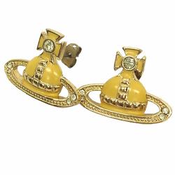 Vivienne Westwood ORB Earrings Yellow x Gold aq9385