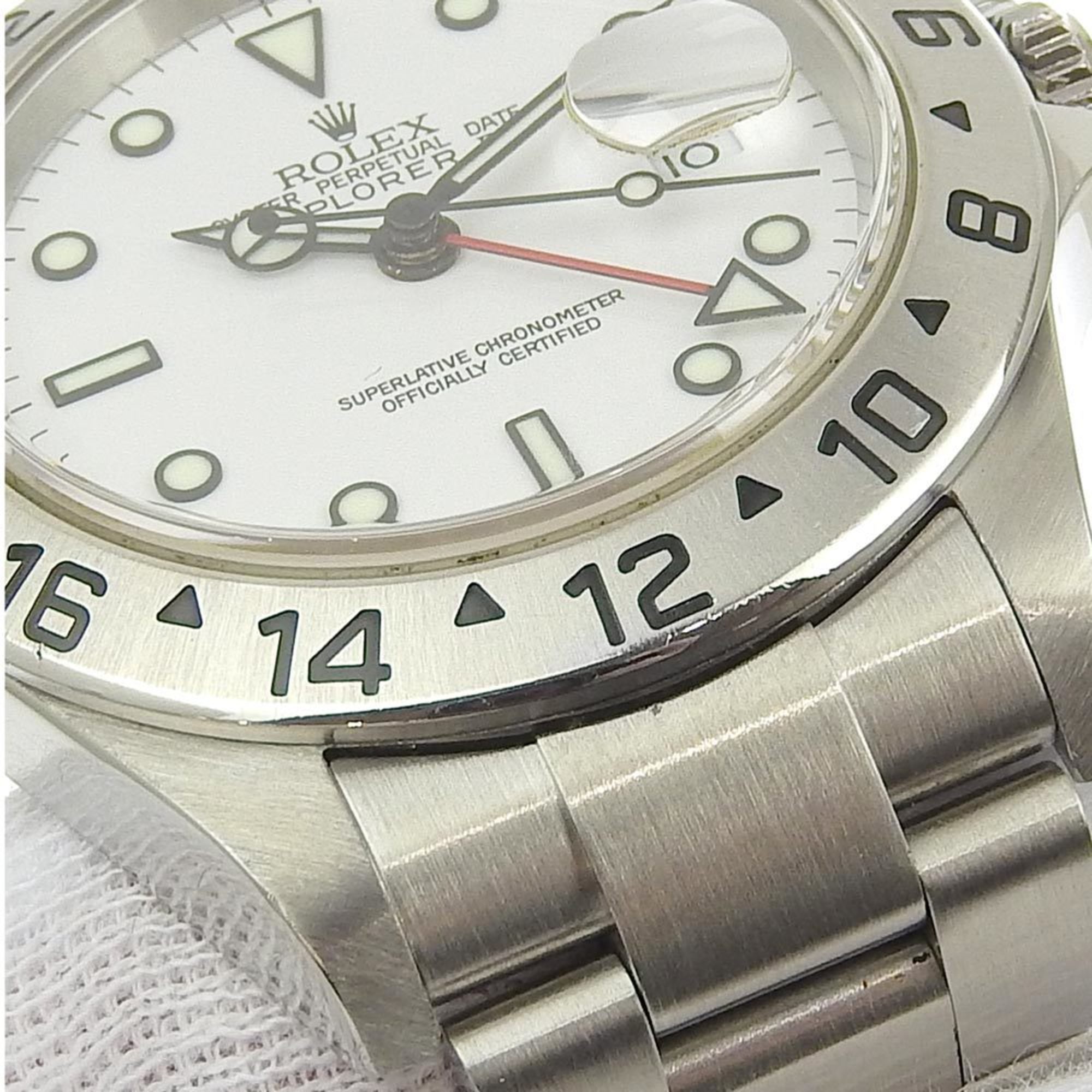 Rolex Explorer 2 Men's Automatic Watch White Dial 16570 F Number 2023/11