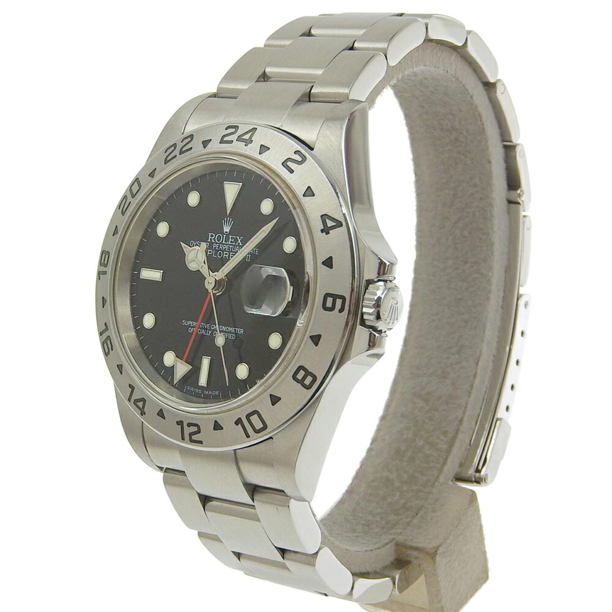 Rolex Explorer 2 Men's Automatic Watch Black Dial 16570