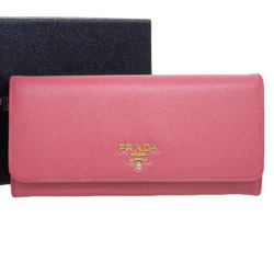 Prada PRADA long wallet saffiano leather pink 1M1132