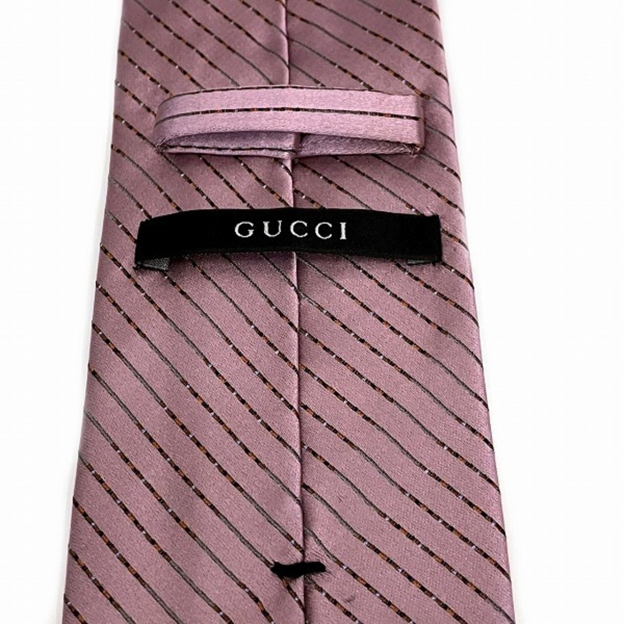 GUCCI Regimental Pattern Tie Brand Accessories Necktie Men's