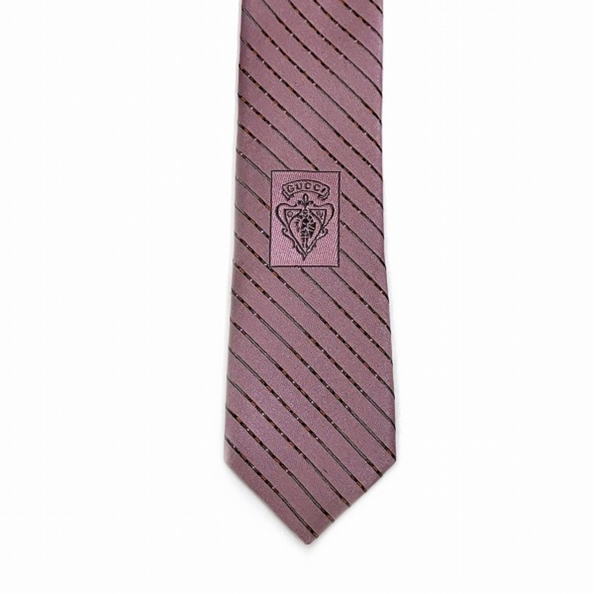 GUCCI Regimental Pattern Tie Brand Accessories Necktie Men's