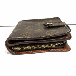 Louis Vuitton Monogram Compact Zip M61667 Bifold Wallet Men's Women's