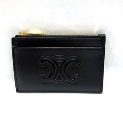 CELINE Cuir Triomphe Zipped Card Holder 10K583EMH.38NO Brand Accessories Wallet/Coin Case Men's Women's
