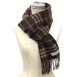 BURBERRY LONDON Burberry Cashmere Check Muffler Stole Brown Men and Women Unisex aq9357