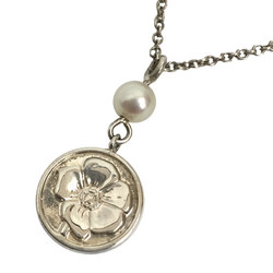 Tiffany TIFFANY & Co Hibiscus Pearl Pendant Necklace Women's aq6842