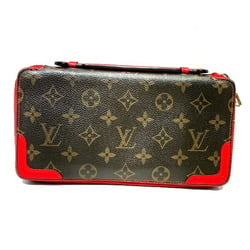 Louis Vuitton Monogram Retiro Daily Organizer M61452 Round Zipper Long Wallet Men Women