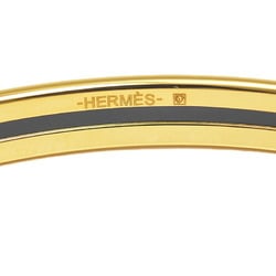 hermes enamel bracelet bangle carte ajoue gold black