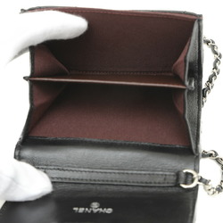 Chanel Matelasse Chain Shoulder Wallet Lambskin Black AP0238