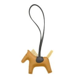 Hermes Rodeo PM Horsehair Charm Anu Milo Sesame Black B engraved