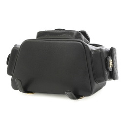 Chanel Matelasse Multi-Pocket Backpack Rucksack Caviar Skin Black AS4399