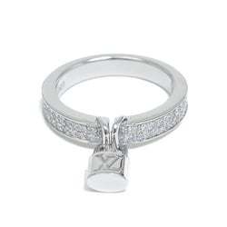 Louis Vuitton Berg Lockit Ring K18WG Diamond #53