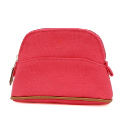 Hermes Bolide Pouch Canvas Hibiscus