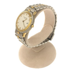 Christian Dior Quartz Watch 48.146 Date Silver Gold White Dial Ladies IT9UAP40SZA8 RM5021D