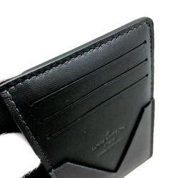 LOUIS VUITTON V-Line Organizer de Poche M61192 Leather Black Men's Business Card Holder/Card Case Pass ITB26NXZYUPG RM5115D