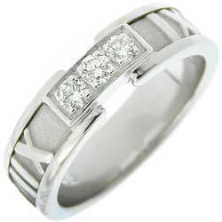 Tiffany TIFFANY&Co. Atlas Ring K18 White Gold x Diamond Approx. 7.3g Women's I222323003