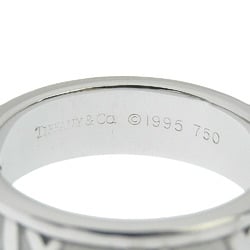 Tiffany TIFFANY&Co. Atlas Ring K18 White Gold x Diamond Approx. 7.3g Women's I222323003