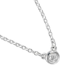 Tiffany TIFFANY&Co. Visor Yard Necklace 925 Silver Diamond Approx. 1.56g I112223028
