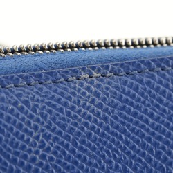 HERMES Azap Long Silk Inn Wallet Vaux Epson Blue Royale 2021 Z Unisex I111624201