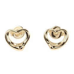Tiffany TIFFANY&Co. Open Heart Earrings K18 YG Yellow Gold Approx. 2.5g I112223158