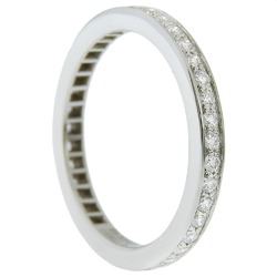 Van Cleef & Arpels Romance Full Eternity Ring Pt950 Platinum Approx. 2.5g Women's