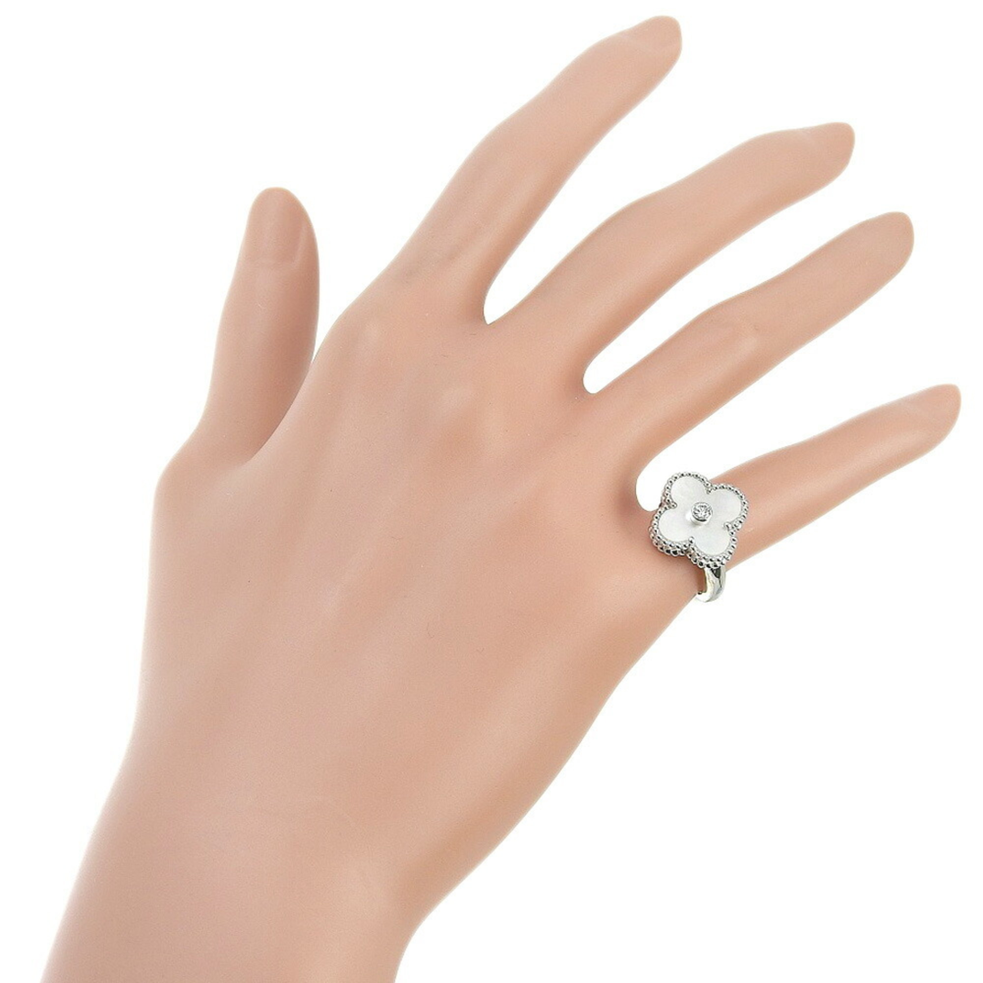 Van Cleef & Arpels Alhambra Ring K18 White Gold Approx. 7.0g alhambra Women's