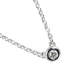 Tiffany TIFFANY&Co. Visor Yard Necklace 925 Silver Diamond Approx. 1.56g I112223027