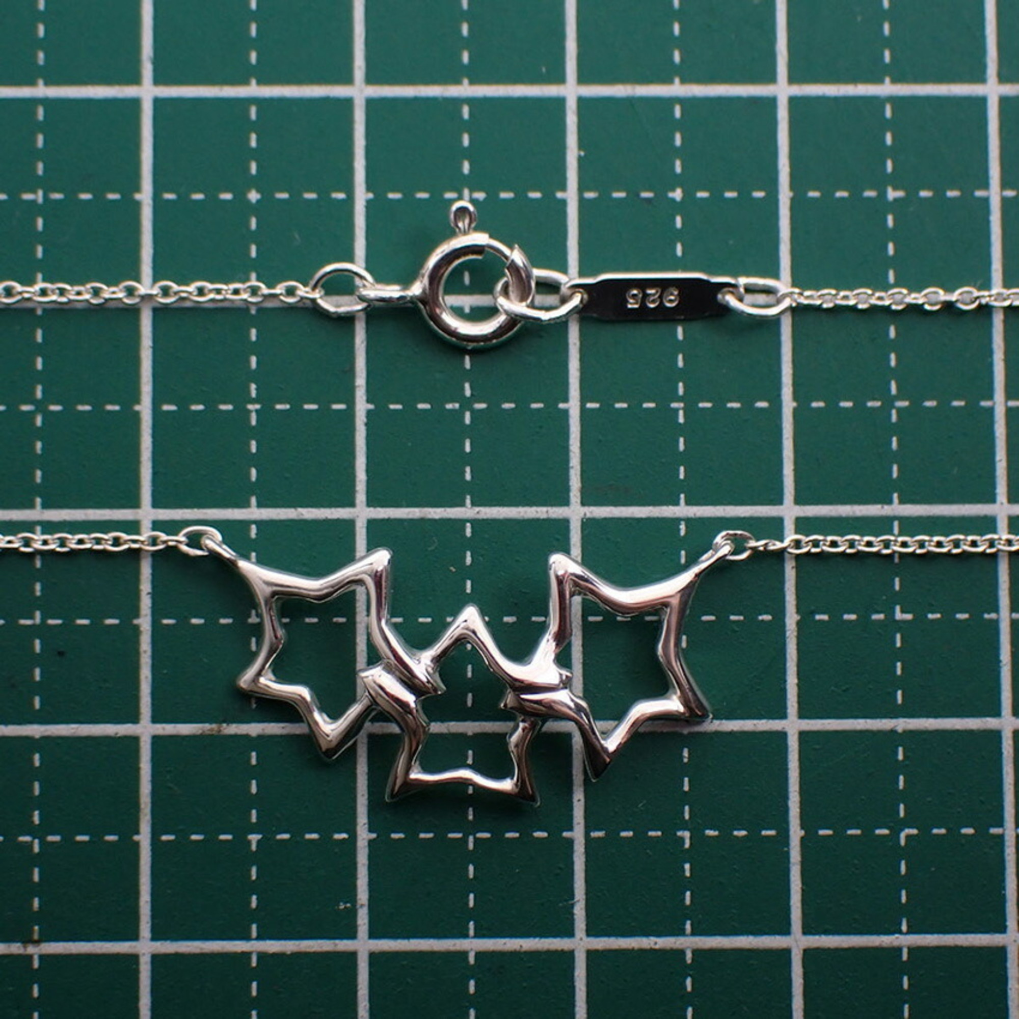 TIFFANY 925 triple star necklace