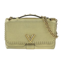 LOUIS VUITTON Louis Vuitton Very Shoulder Bag M43202 Calf Leather Gold Chain Handbag Star Studs