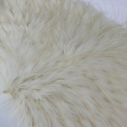 Chloé Chloe Muffler 11AFE03-11A212 Wool Raccoon Fur PALE YELLOW Cream Stole