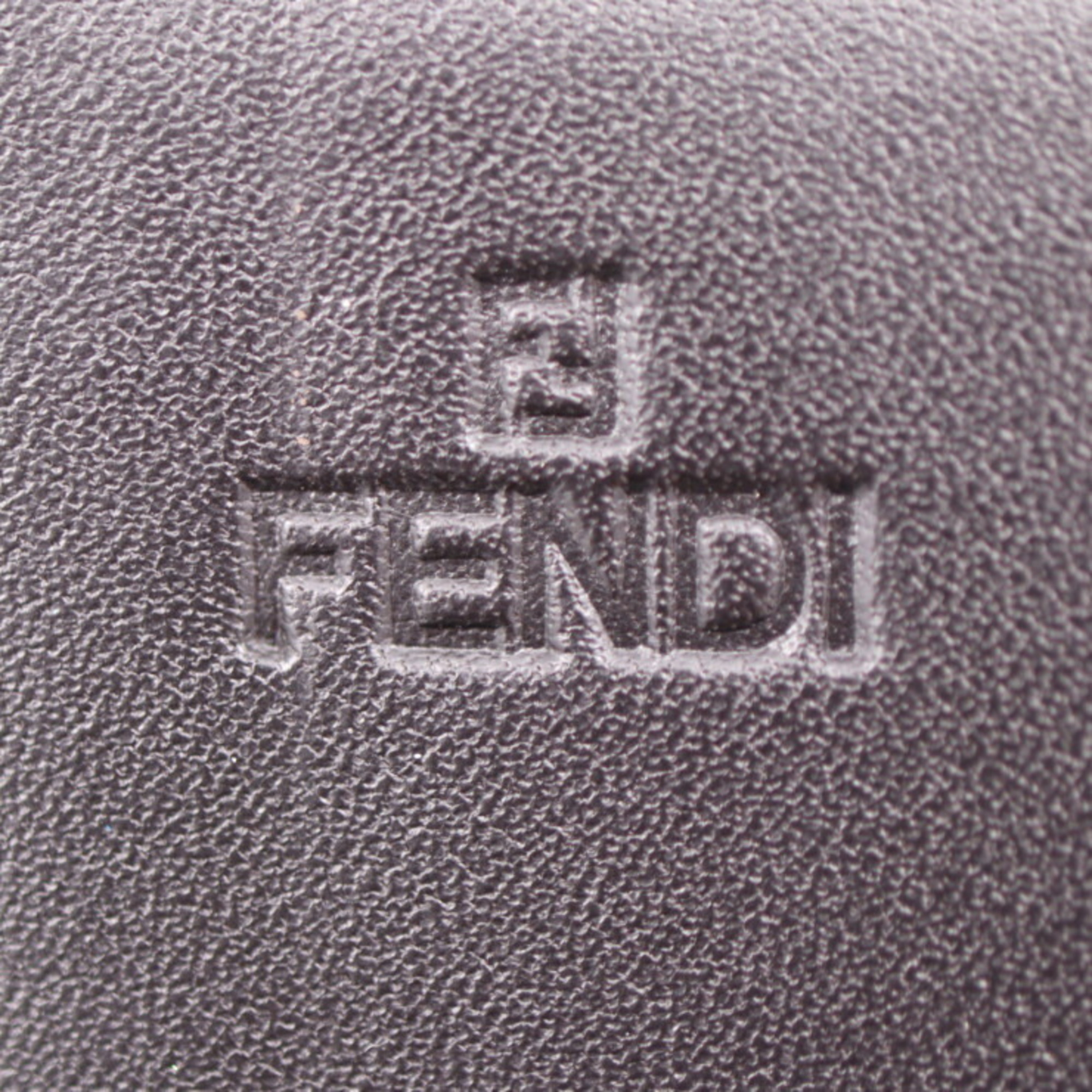 FENDI Zucchino Long Wallet 8M0000 Canvas Leather Brown Bifold