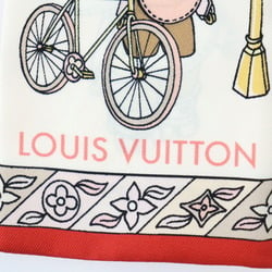 LOUIS VUITTON Bandeau Hide and Seek Vivienne Monogram Scarf M77780 Silk Rose Multicolor Ribbon Vuitton