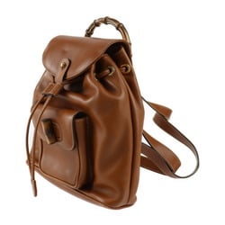 GUCCI Gucci Backpack Bamboo Backpack/Daypack 003 58 0030 Leather Brown Turnlock