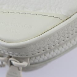 LOUIS VUITTON Utility Side Bag Monogram Shoulder M53297 Taurillon Leather Off-White Body Pouch