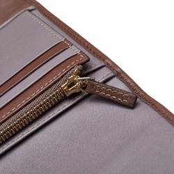 Gucci long wallet trifold 294977 brown leather ladies GUCCI