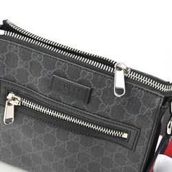 Gucci GG Supreme Small Bag 523599 K5RLN 1095 Black Gray T-155057