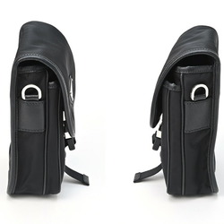 Prada Re-Nylon x Saffiano Leather Shoulder Phone Holder 2VD043 Black (Nero) S-154475