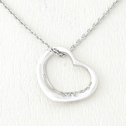 TIFFANY & Co. Tiffany pendant necklace open heart platinum diamond 41 cm 01-B124836