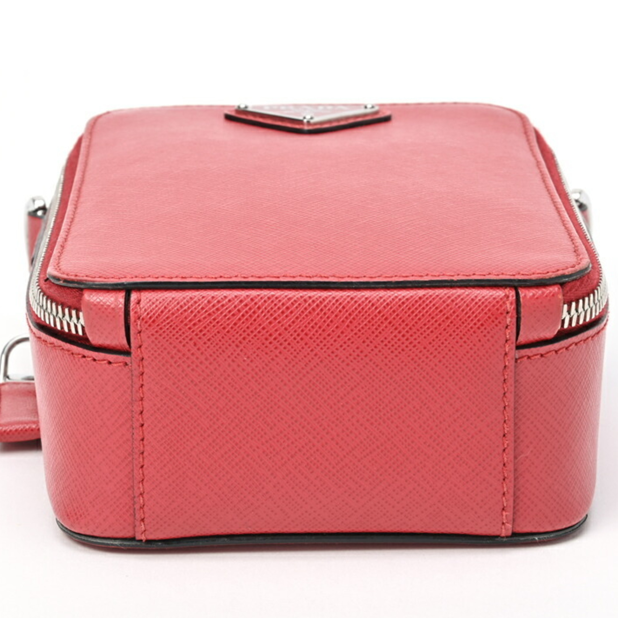 Prada Brick Saffiano Leather Bag Shoulder Bag/Pouch 2VH067 Red E-154153