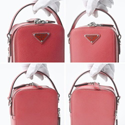 Prada Brick Saffiano Leather Bag Shoulder Bag/Pouch 2VH067 Red E-154153