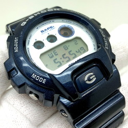 CASIO Casio G-SHOCK watch DW-6900 Abathing Ape APE BAPE collaboration double name third digital quartz metallic blue white dial serial limited to 1000 pieces ITBDMQ5BZYJY