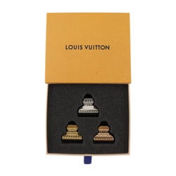 LOUIS VUITTON Accessoire Shub Nanogram M68389 Metal Gold Pink Silver Hair Clip Vuitton