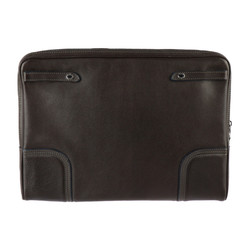 LOUIS VUITTON Porte Haud Nature Second Bag M95777 Leather Brown Clutch Computer Case Tablet Vuitton