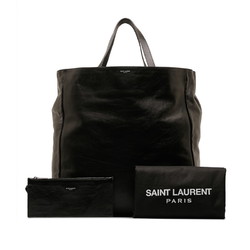Saint Laurent Tote Bag 314663 529258 Black Leather Women's SAINT LAURENT