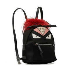 Fendi Rucksack Backpack 8B2038 Black Red Nylon Women's FENDI