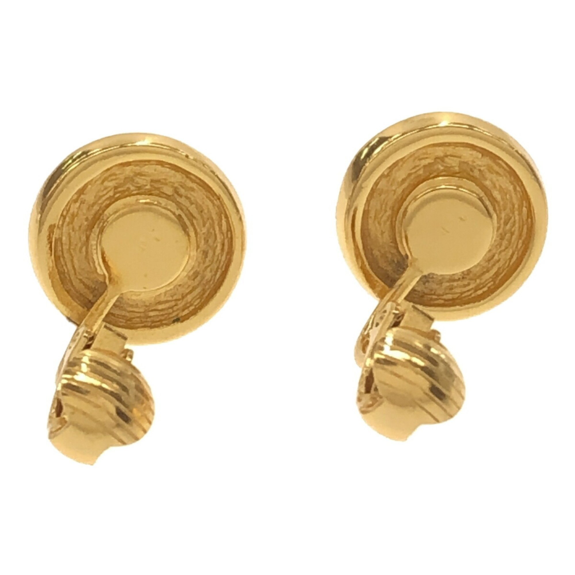 Christian Dior Earrings Gold Stone Black Women's ITR47GCVQ6Q0 RM1052R