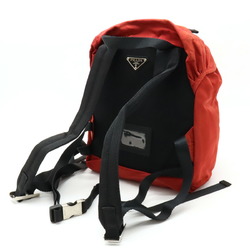 PRADA Prada Backpack Rucksack Daypack Shoulder Bag Nylon Orange Red V140