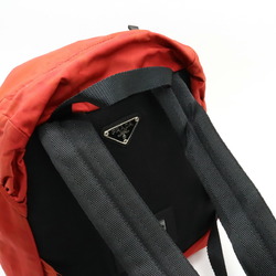 PRADA Prada Backpack Rucksack Daypack Shoulder Bag Nylon Orange Red V140