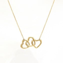 TIFFANY&Co. Tiffany Triple Open Heart Pendant Necklace K18YG Yellow Gold