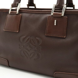 LOEWE Amazona 28 Anagram Handbag Boston Leather Brown 311.62.001